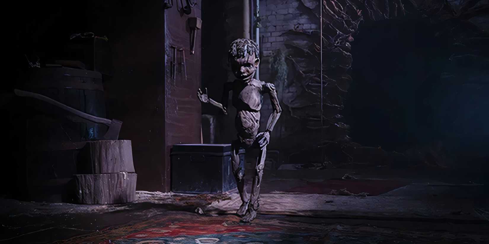 Pinocchio walking in a dark environment in Pinocchio Unstrung