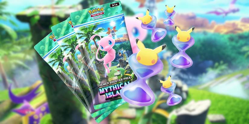 pokemon tcg pocket mythical island packs hourglasses