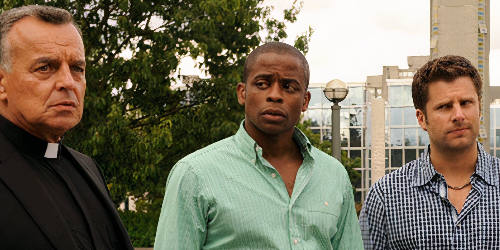 Still from Psych "The devil is in the details... and in the upstairs bedroom"