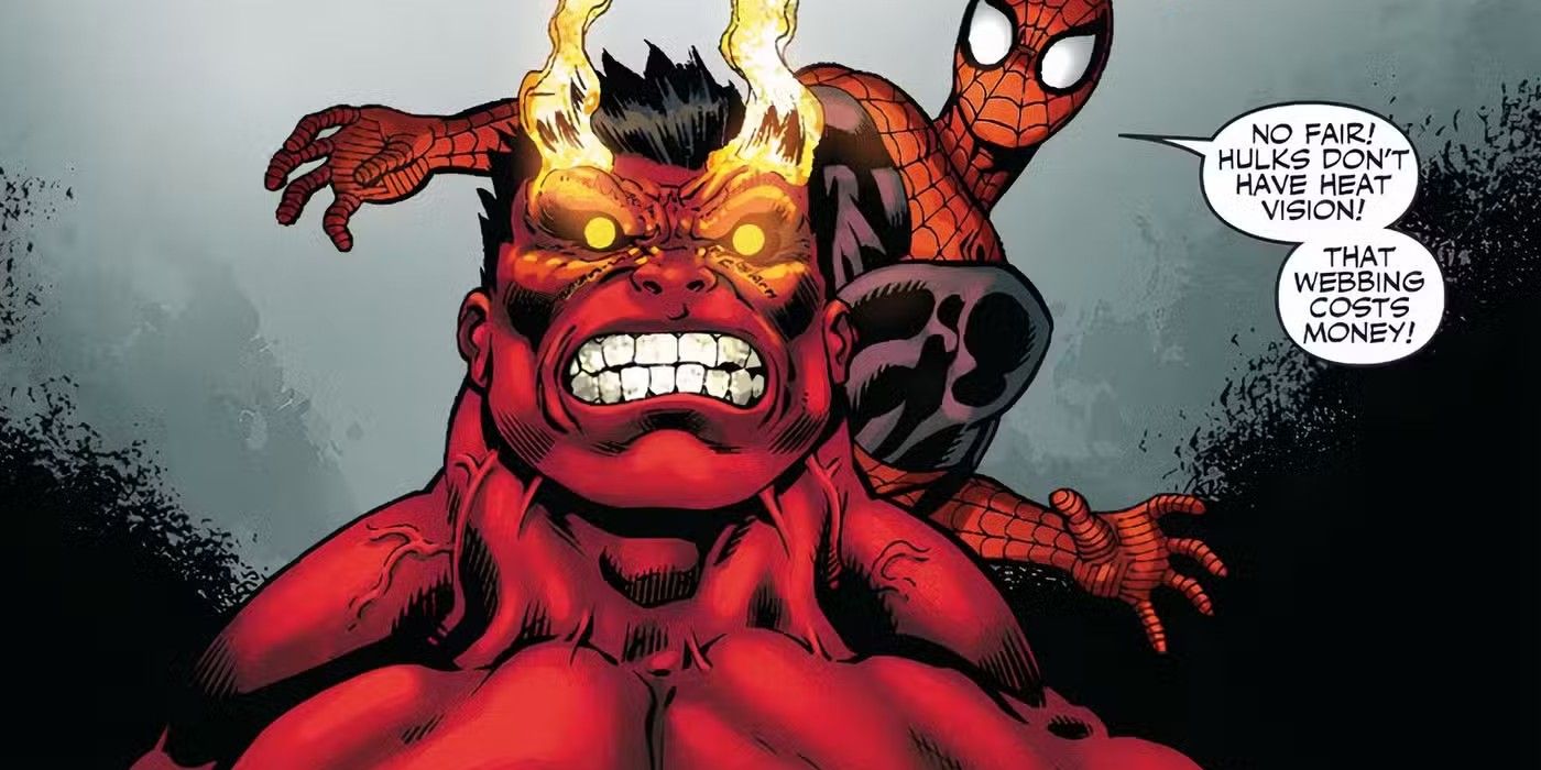 Red Hulk uses thermal vision