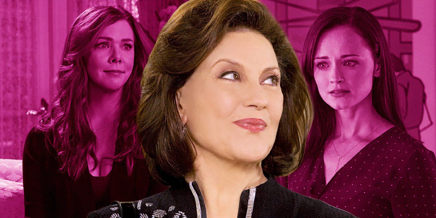 Rory and Lorelai look at Emily Gilmore in Gilmore Girls