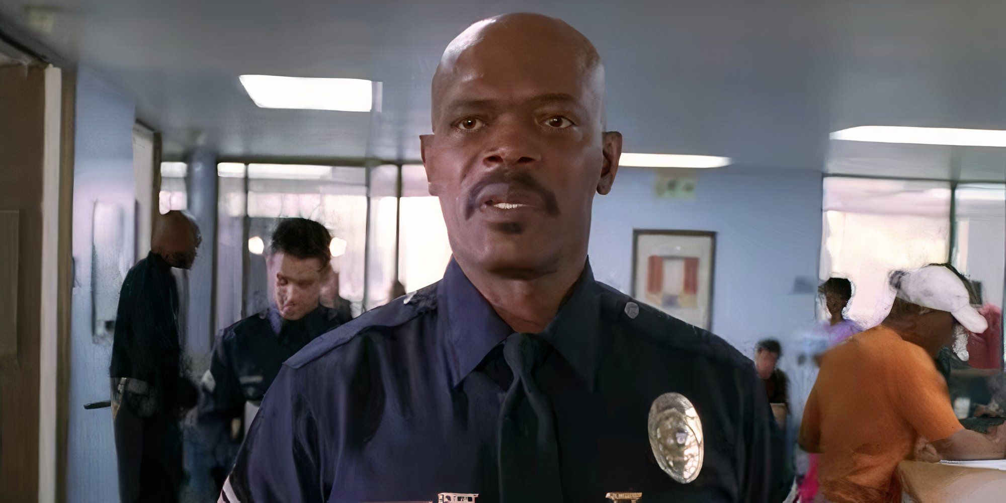 Samuel L. Jackson in police uniform in SWAT