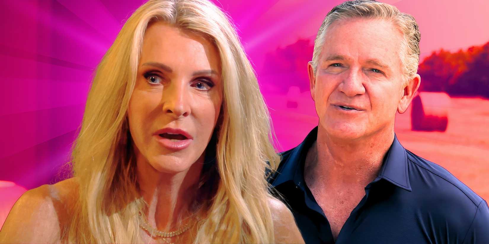 image of joan vassos and chock chapple of the golden bachelorette looking intense