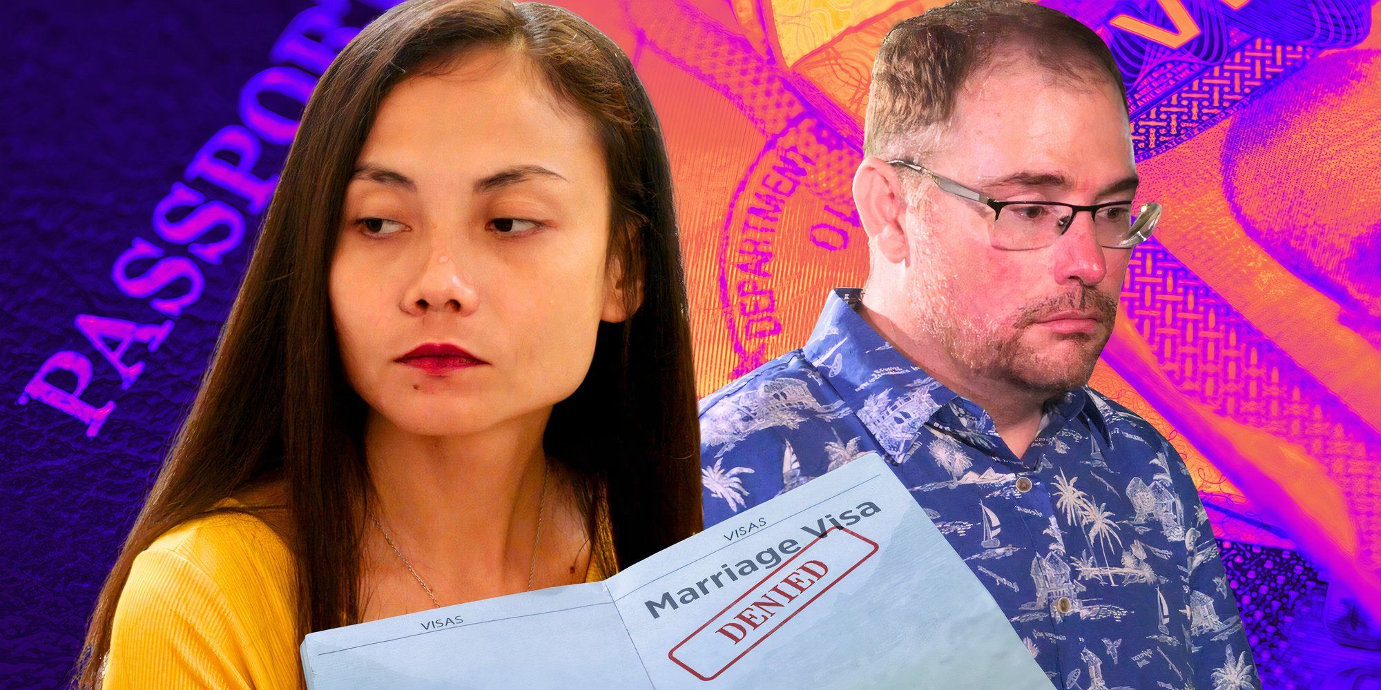 image of David Dangerfield and Sheila Mangubat from 90 day fiance both looking sad