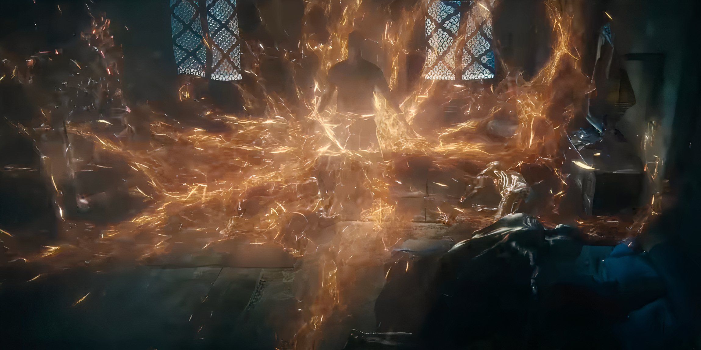 A man channeling the One Power destructively in the Wheel of Time season 3 trailer