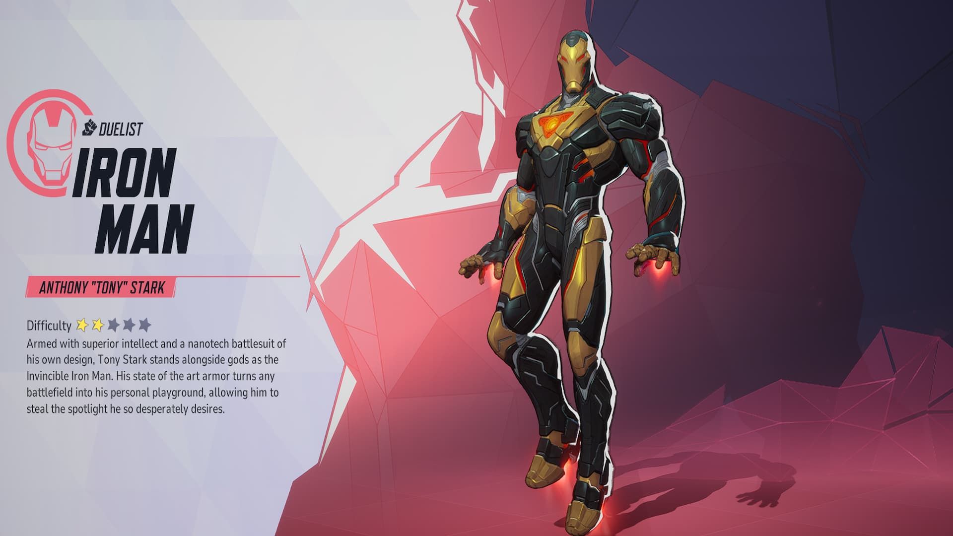 Anthony Tony Stark as Iroin Man in Marvel Rivals with his Armor Model 42 skin