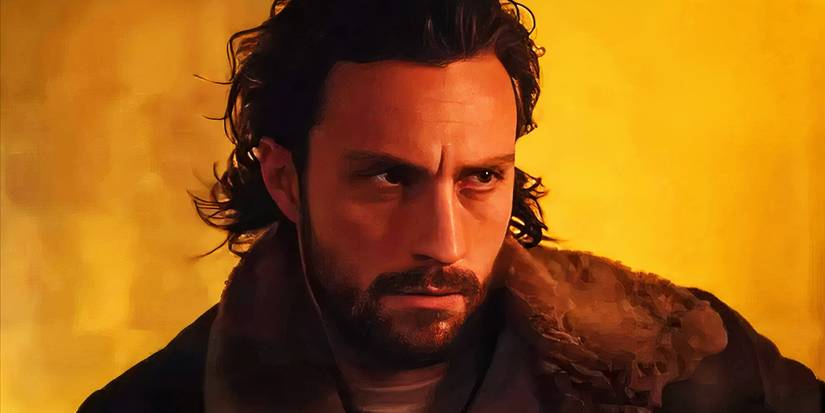 Sergei Kravinoff in a yellow room in Kraven the Hunter