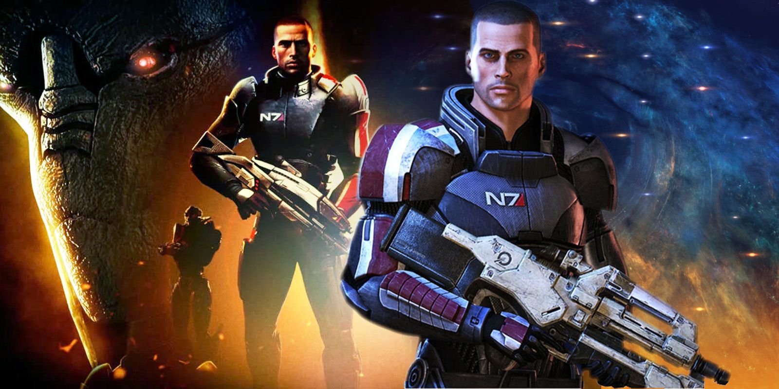 Shepard from Mass Effect 1 with armour