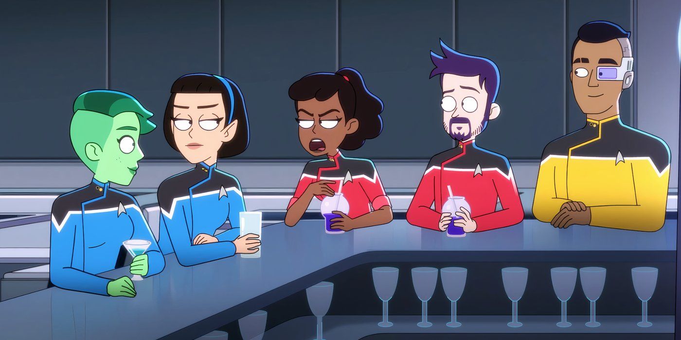 Star Trek Lower Decks Lieutenants at Bar