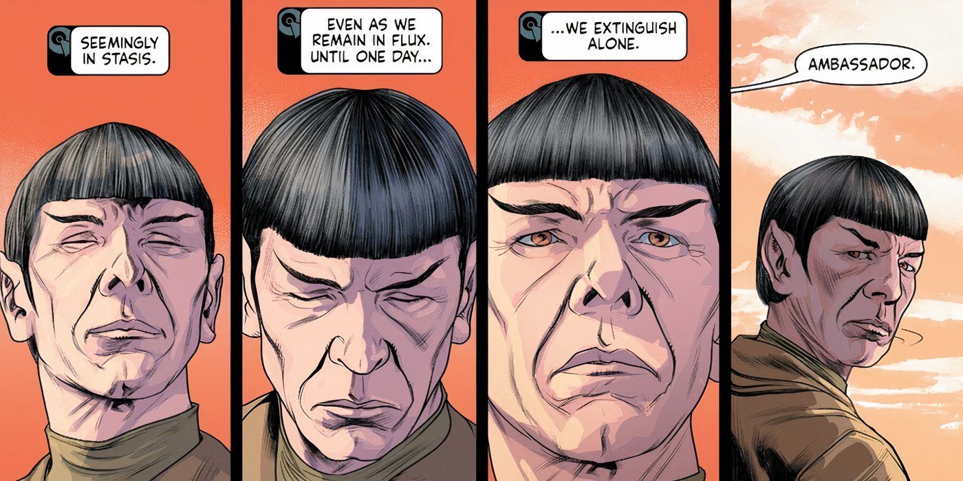 Cuatro paneles de Spock