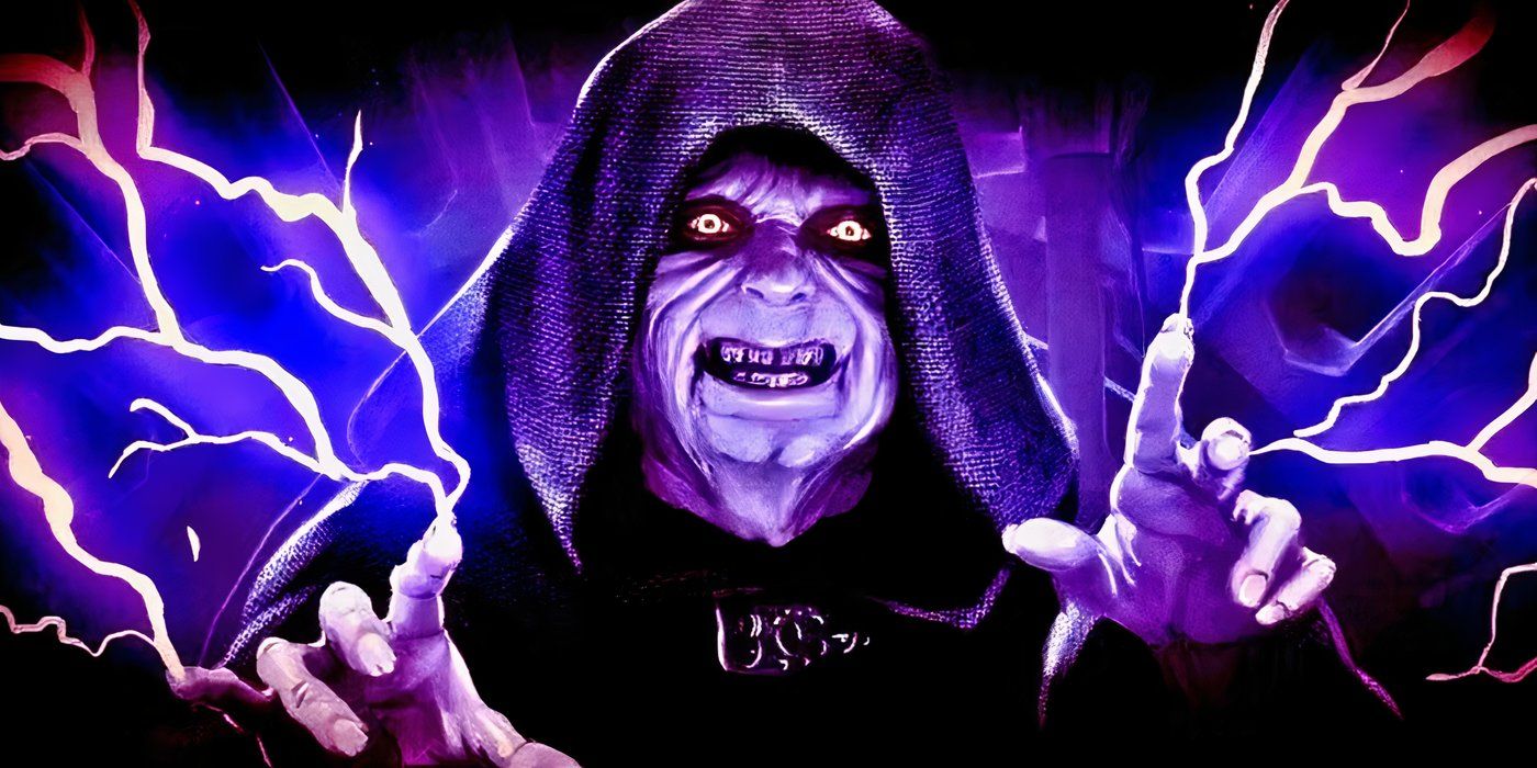 Star Wars' Emperor Palpatine surging with power.