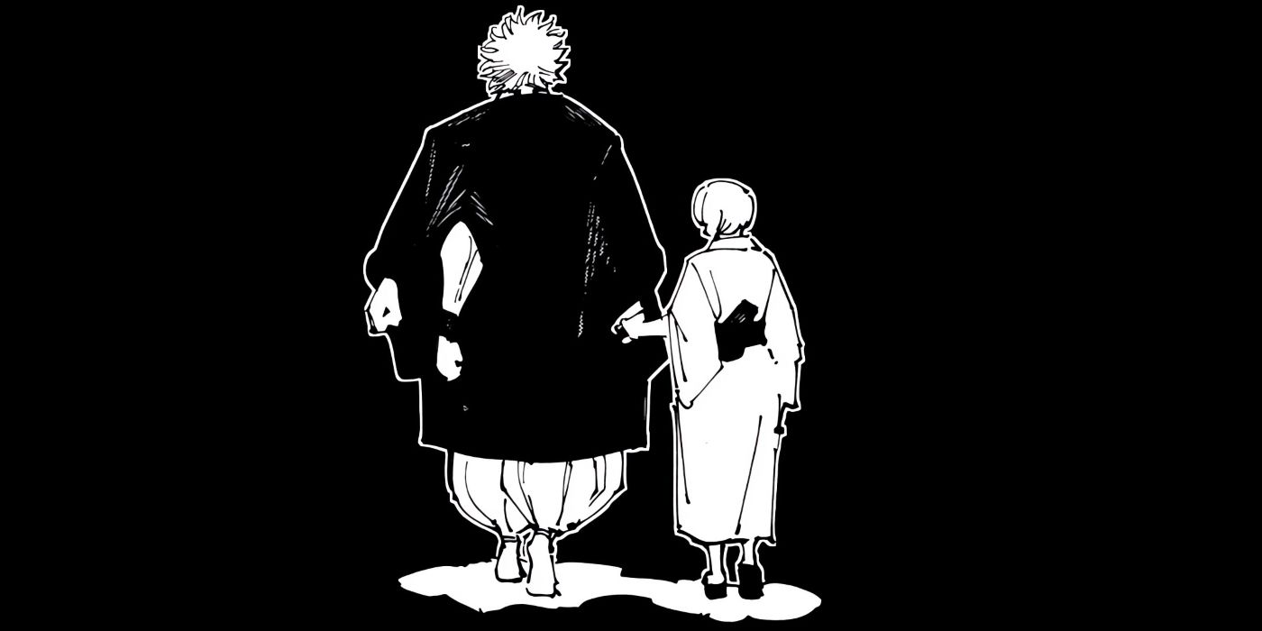 Sukua and Uraume walking hand-in-hand after dying.