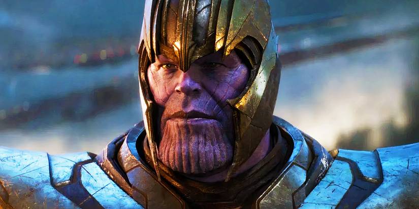 Thanos on the battlefield in Avengers Endgame