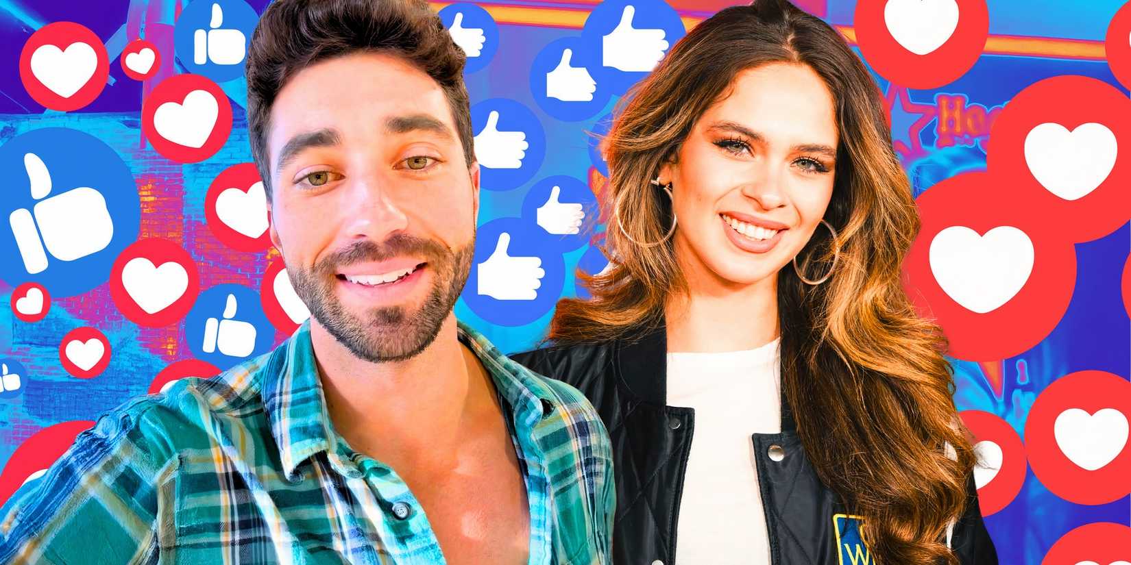 image of Joey Graziadei And Kelsey Anderson from The Bachelor smiling with emoji