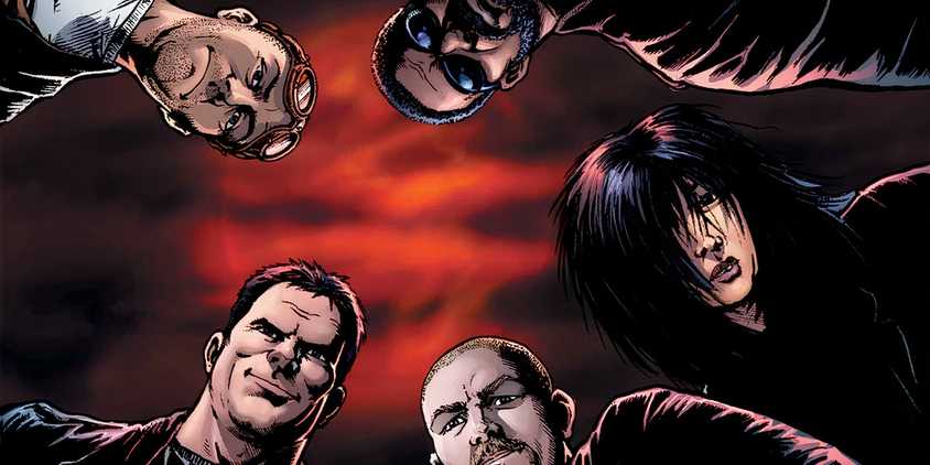 Shot of Billy Butcher and The Boys from the series' cover image