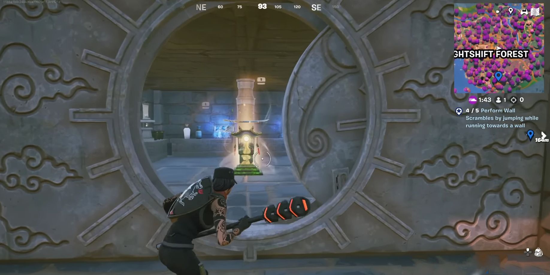 In a screenshot from Fortnite, the round door to the Mythic Vault opens.