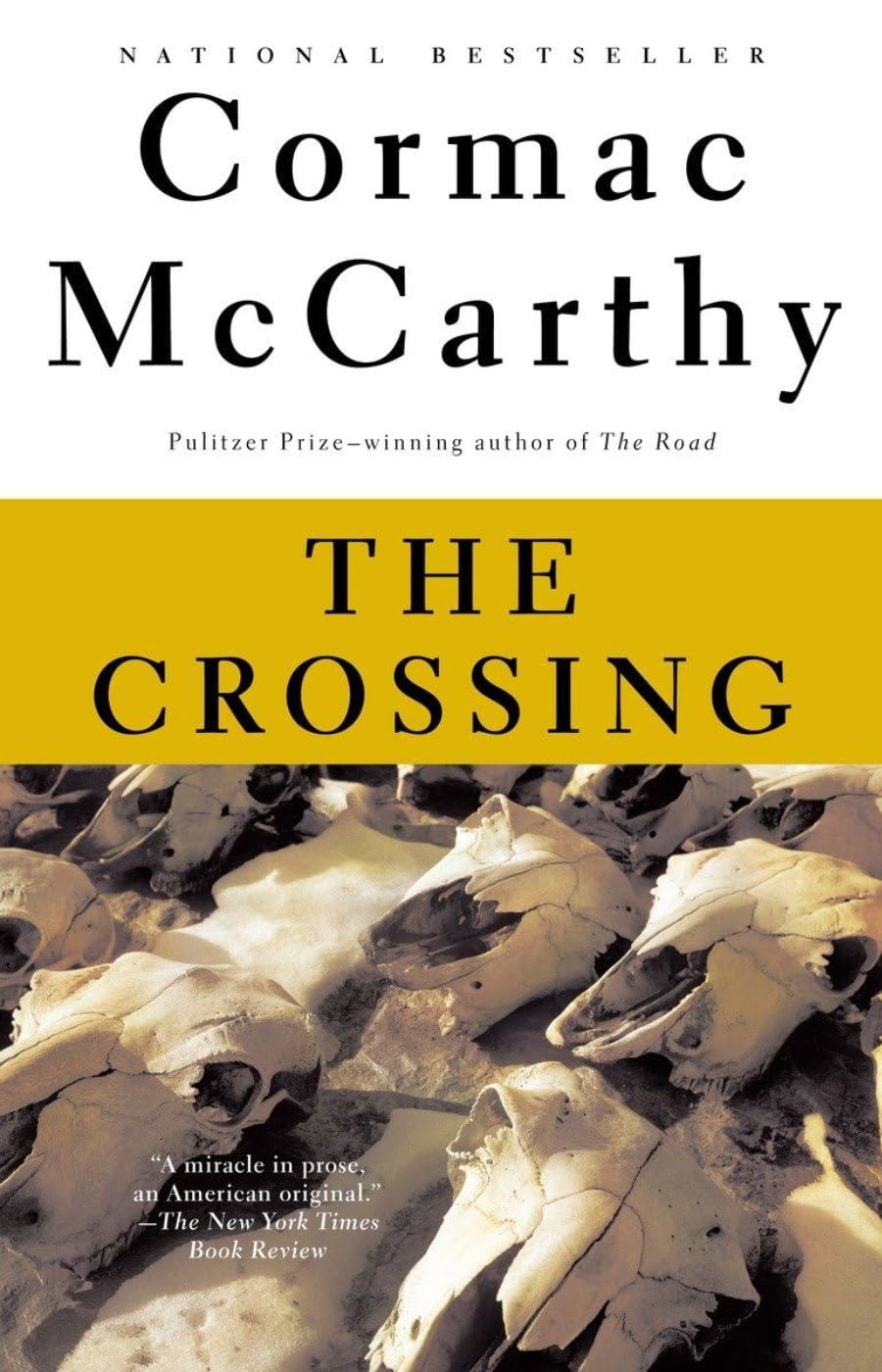 A capa de The Crossing de Cormac McCarthy.