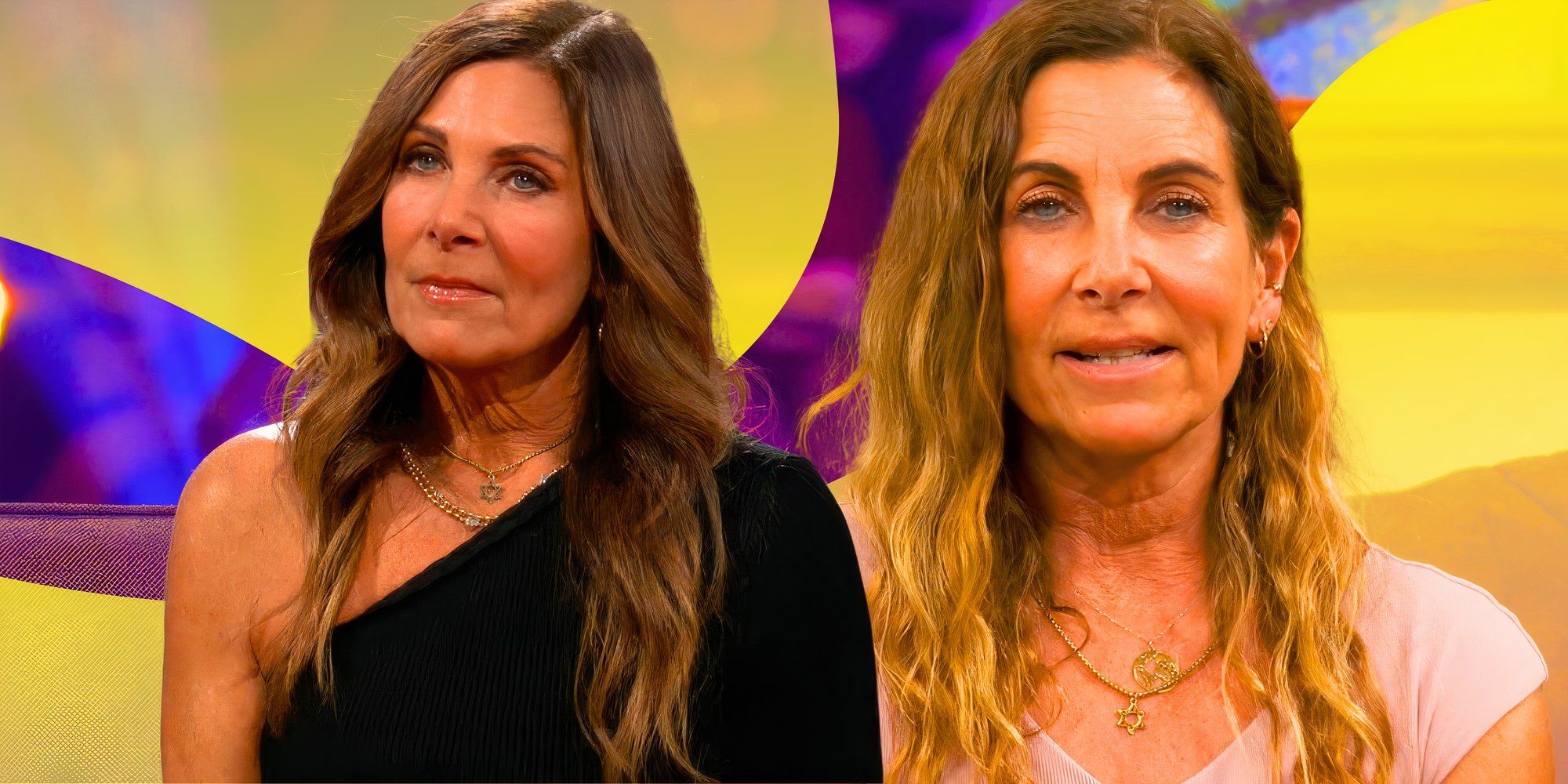 The Golden Bachelor montage of Leslie Fhima looking upset