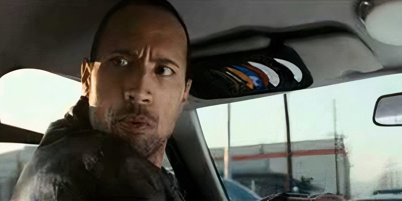 The Rock driving meme from Race to Witch Mountain