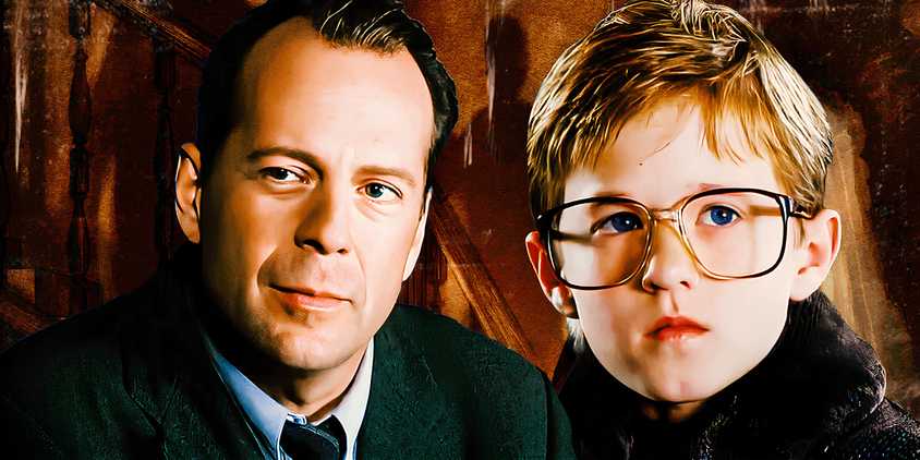 Bruce Willis and Haley Joel Osment in The Sixth Sense