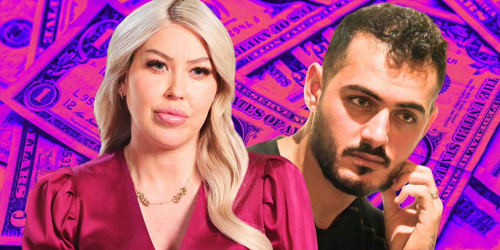 Tigerlily Taylor Adnan Abdelfattah 90 Day Fiancé Before the 90 Days with dollar bills