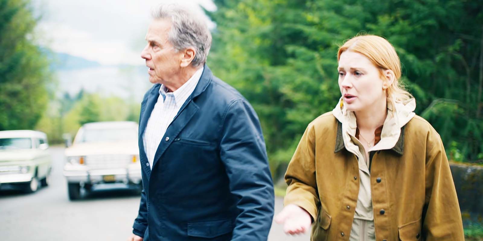 Tim Matheson as Doc Vernon Mullins and Alexandra Breckenridge as Mel in Virgin River season 6, episode 7