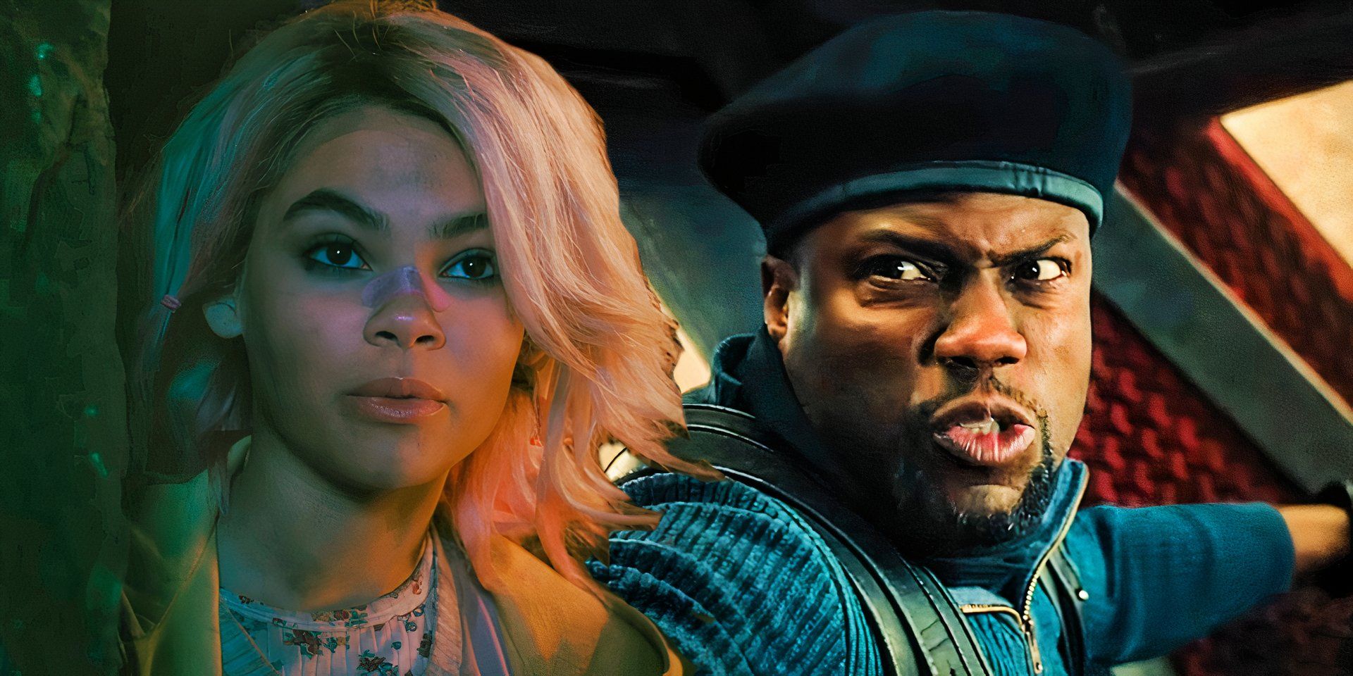 Tiny Tina (Ariana Greenblatt) alongside Roland (Kevin Hart) in Borderlands (2024)