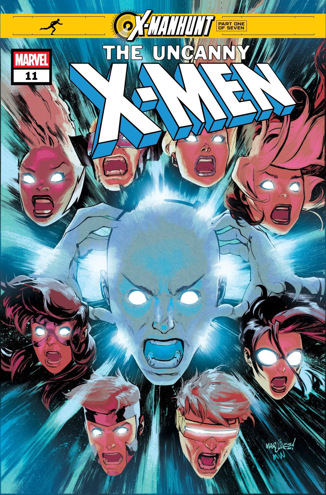 Uncanny X-Men #11 のカバー。ハント・フォー・エックス 3/7