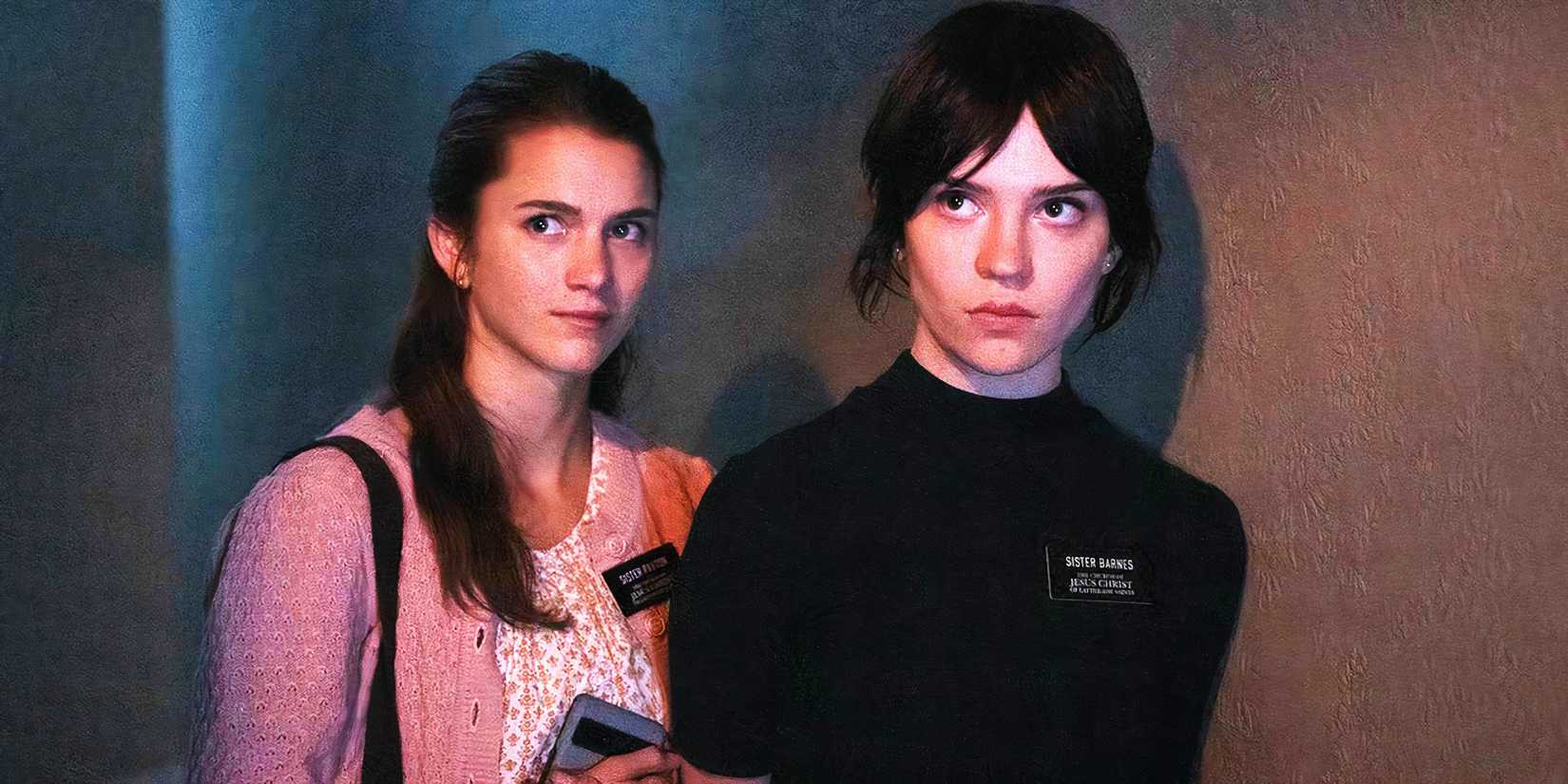 Chloe East and Sophie Thatcher in Heretic
