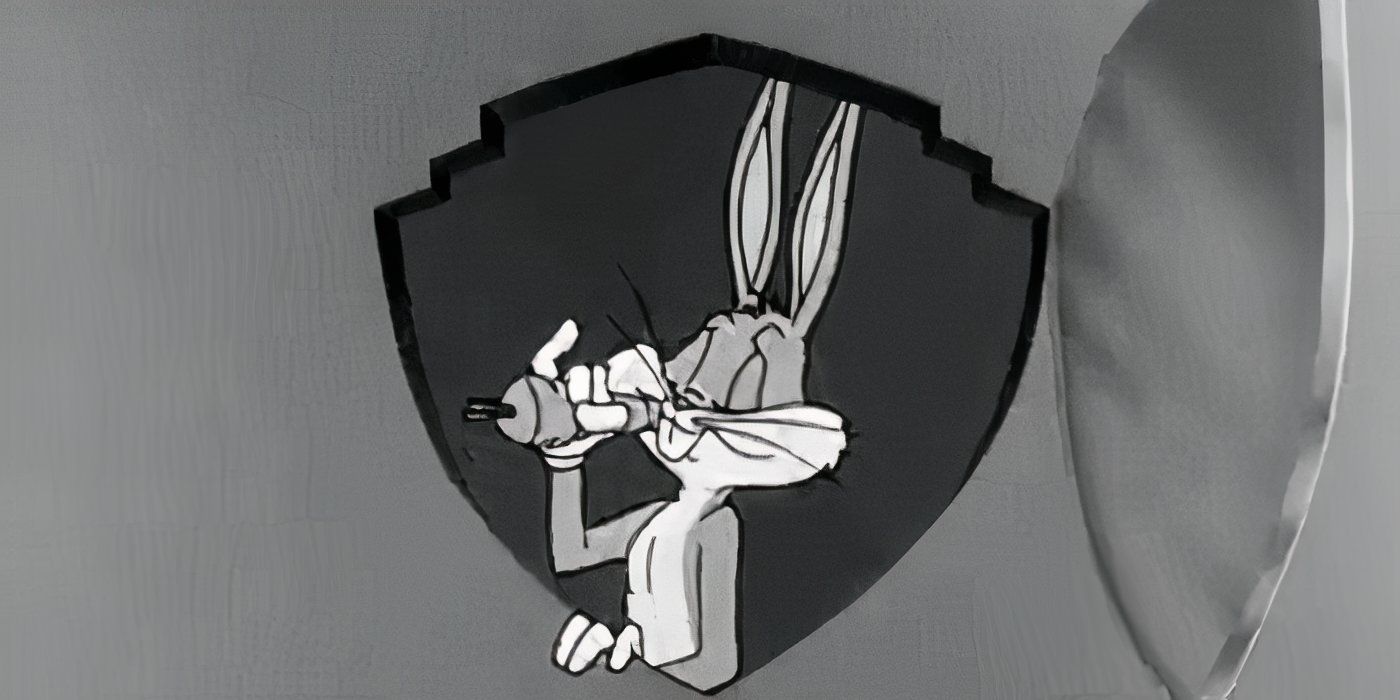 Bugs Bunny eating a carrot in the opening sequence of The Bugs Bunny Show.