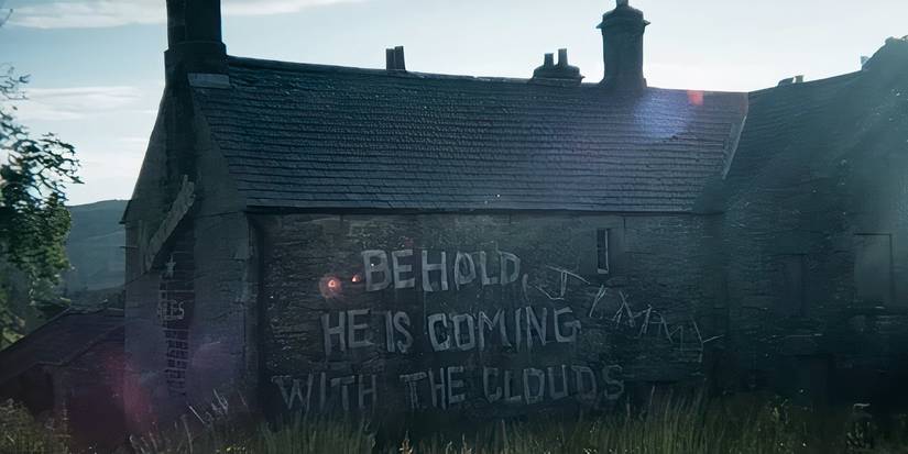 Jimmy graffiti image from 28 Years Later trailer