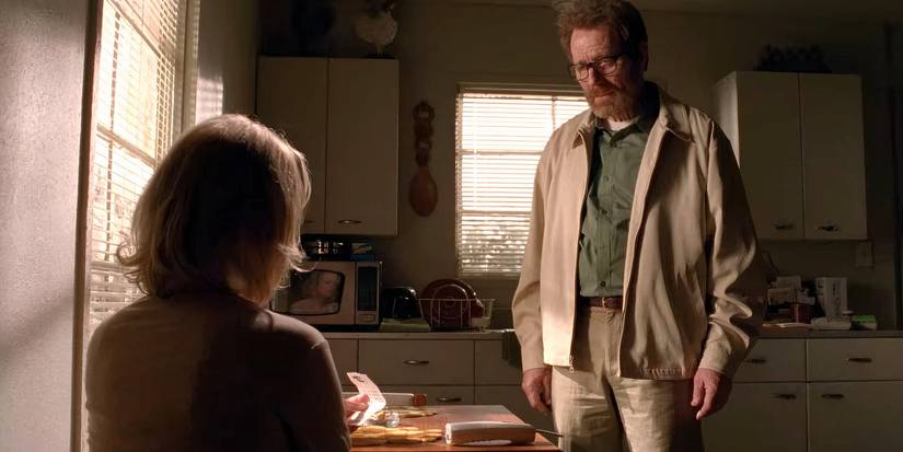 Walter talking with Skyler White in Breaking Bad: Season 5, Episode 16: “Felina”