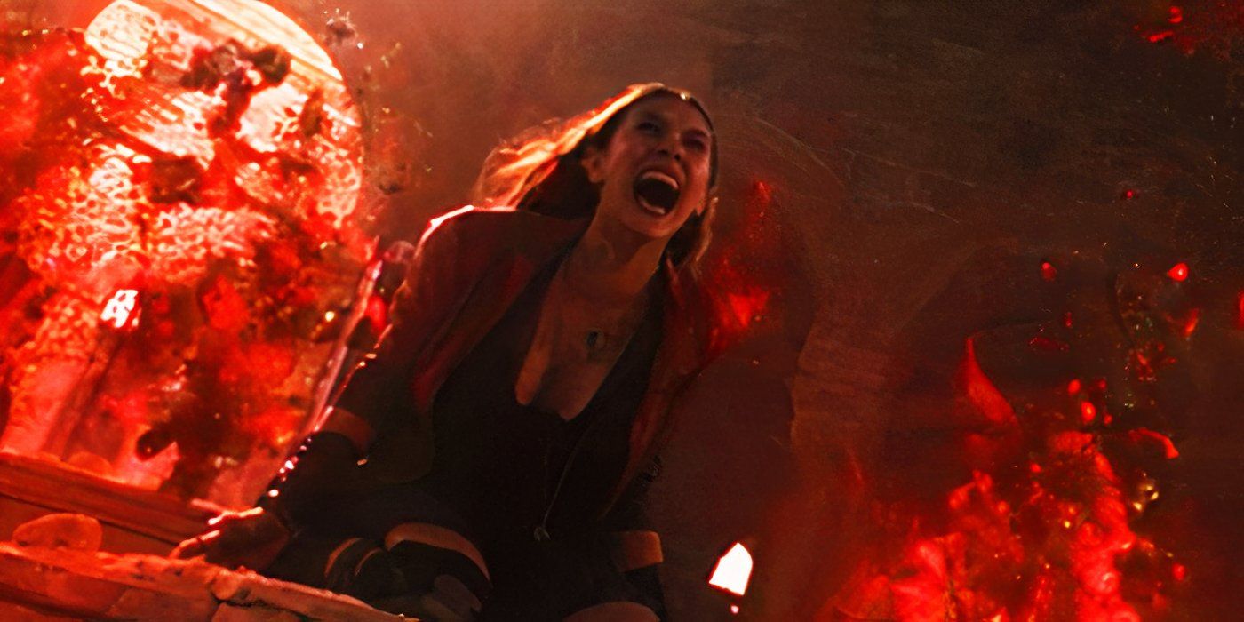 Wanda Maximoff grieving her brother in Avengers Age of Ultron