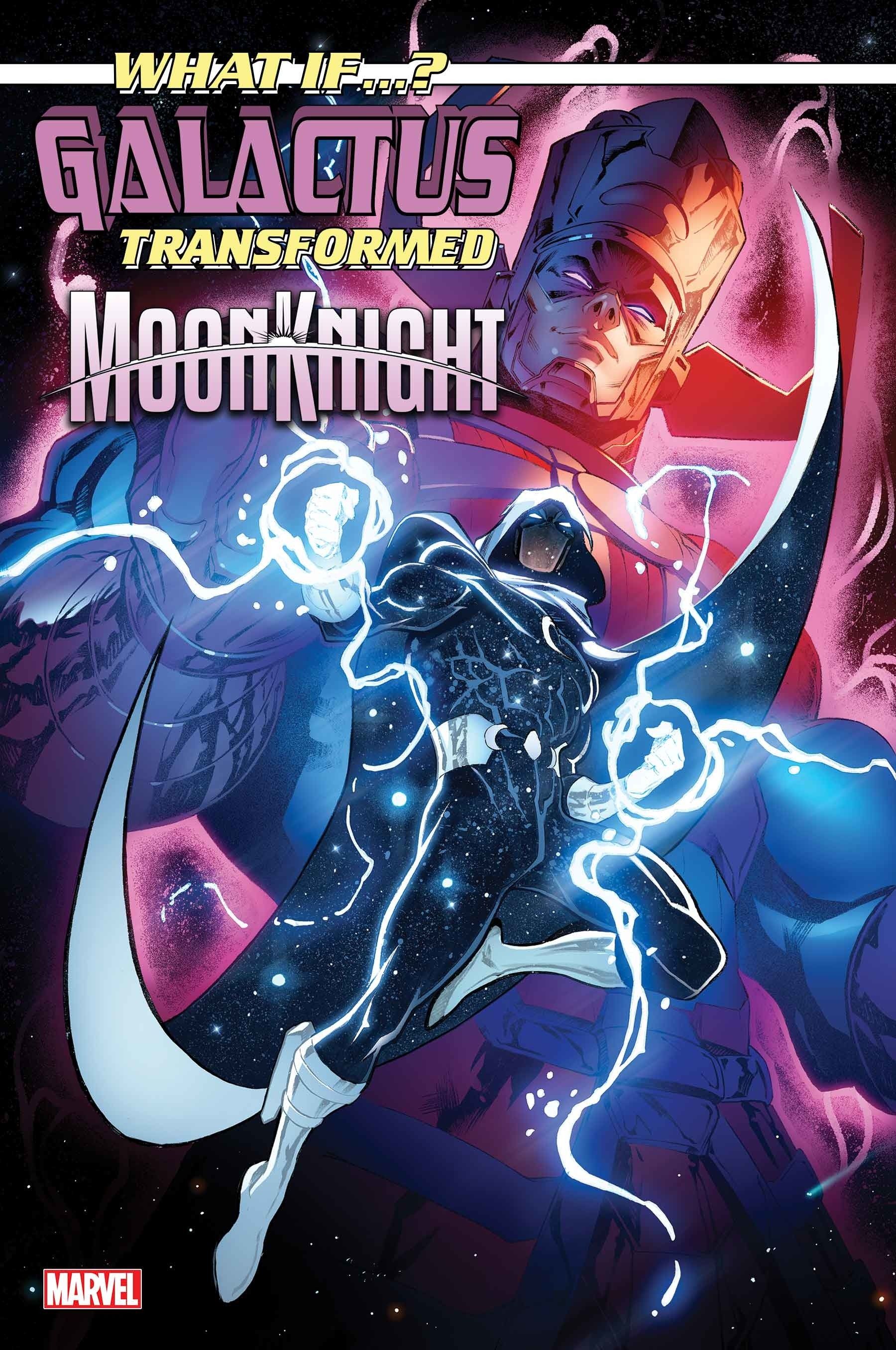 what if galactus transformed moon knight 1 variant cover by Iban Coello