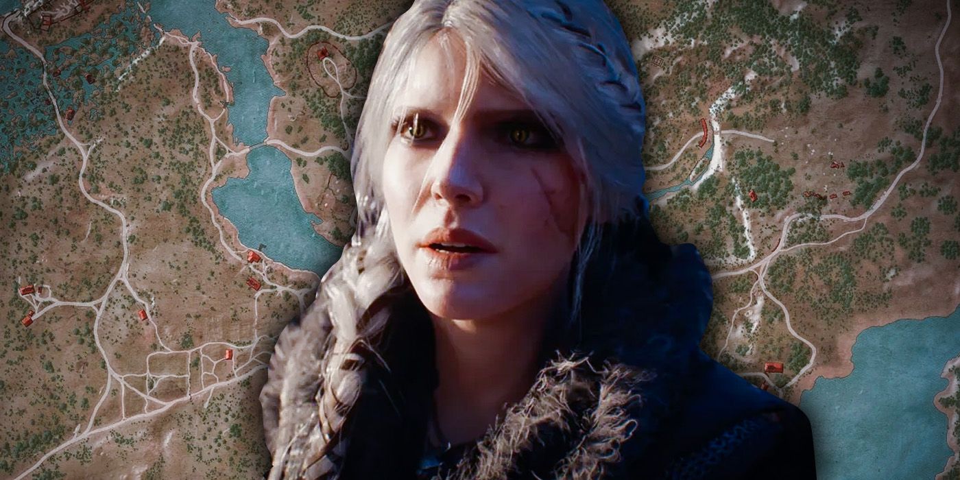 Witcher 4 Ciri in front of map