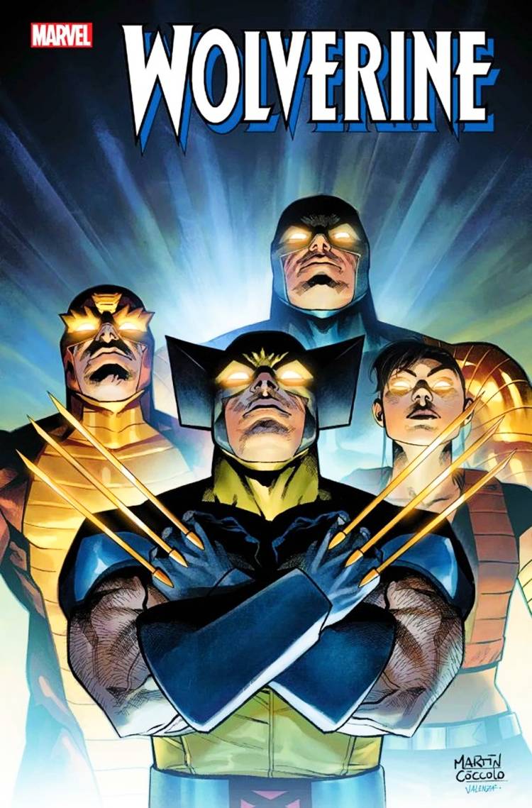 Wolverine #5 cover, Logan popping his gold adamantine claws