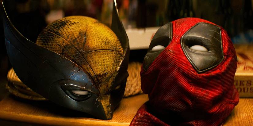 Wolverine and Deadpool's masks at the end of Deadpool & Wolverine