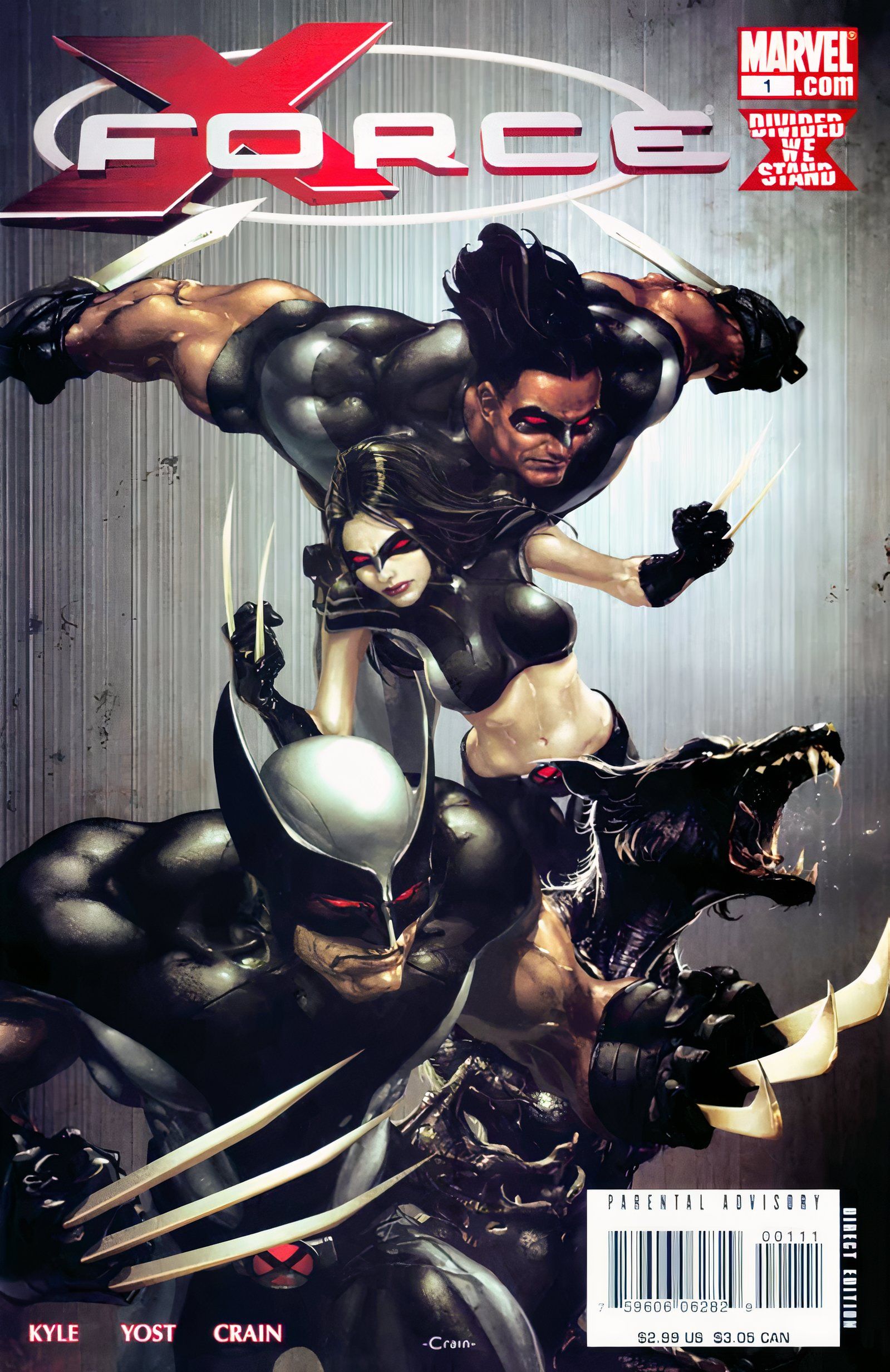 Fantasia preta de Wolverine X-Force #1 2008