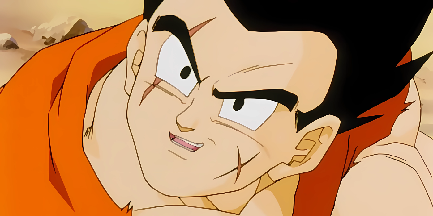 Yamcha smiling to Tien as they prepare to attack.