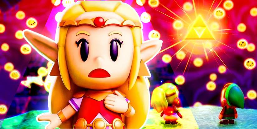 Princess Zelda from The Legend of Zelda: Echoes of Wisdom looking shocked.