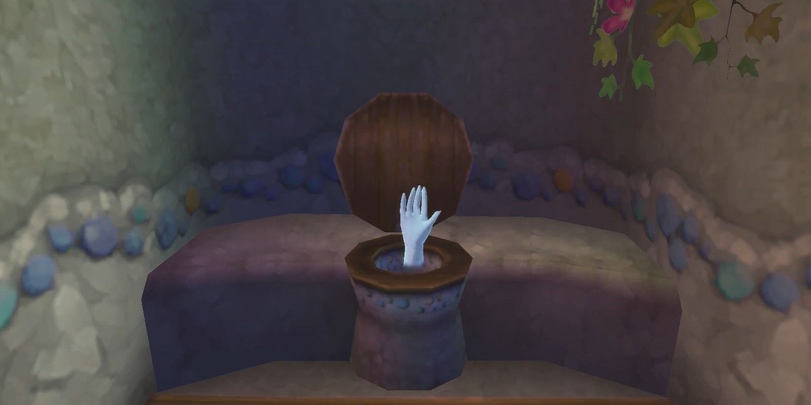 Phoeni the toilet ghost hand in The Legend of Zelda: Skyward Sword.