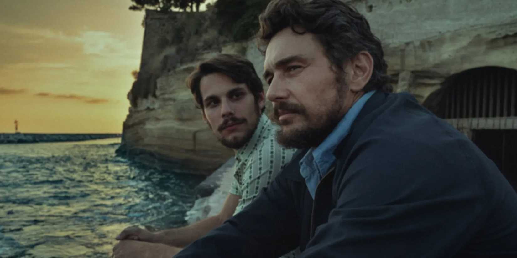 James franco looking out at the ocean in Hey Joe