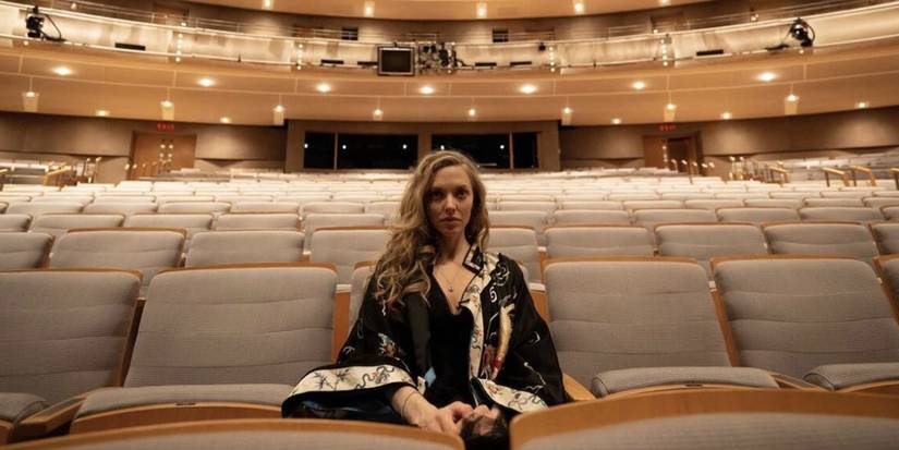 amanda seyfried sitting in the audience of an opera house in seven veils 2023