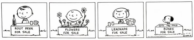 Peanuts' original Peanuts Gang. 