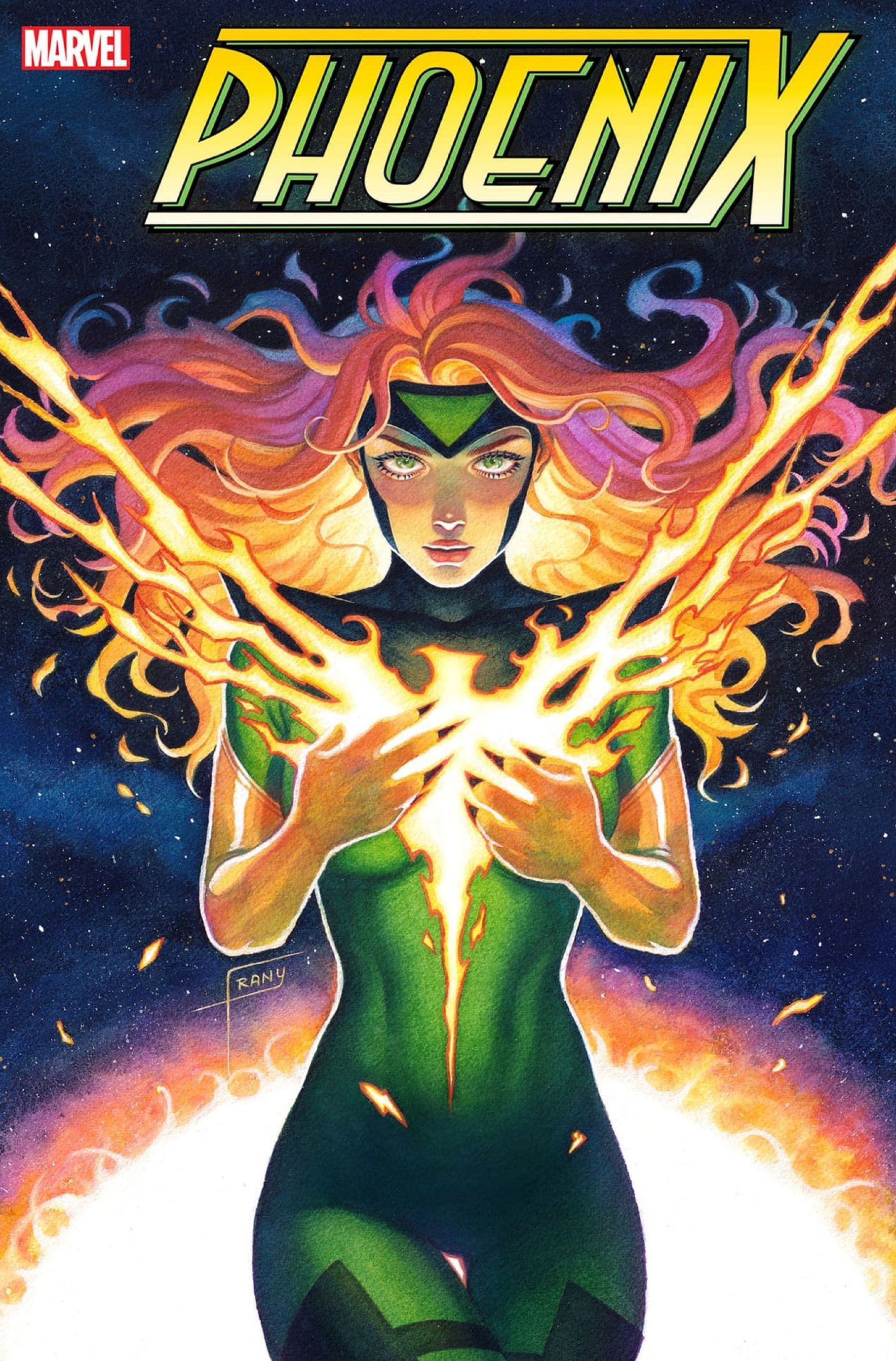 Capa variante Phoenix #7 por Frany - Jean Grey segura seu símbolo de fogo