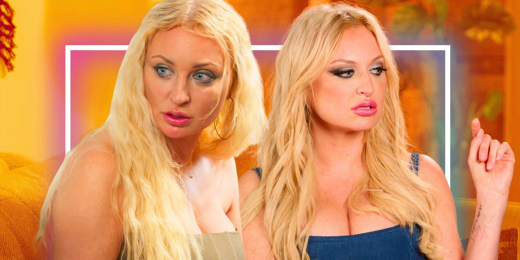 montage of Natalie Mordovtseva from 90 day fiance looking worried or upset