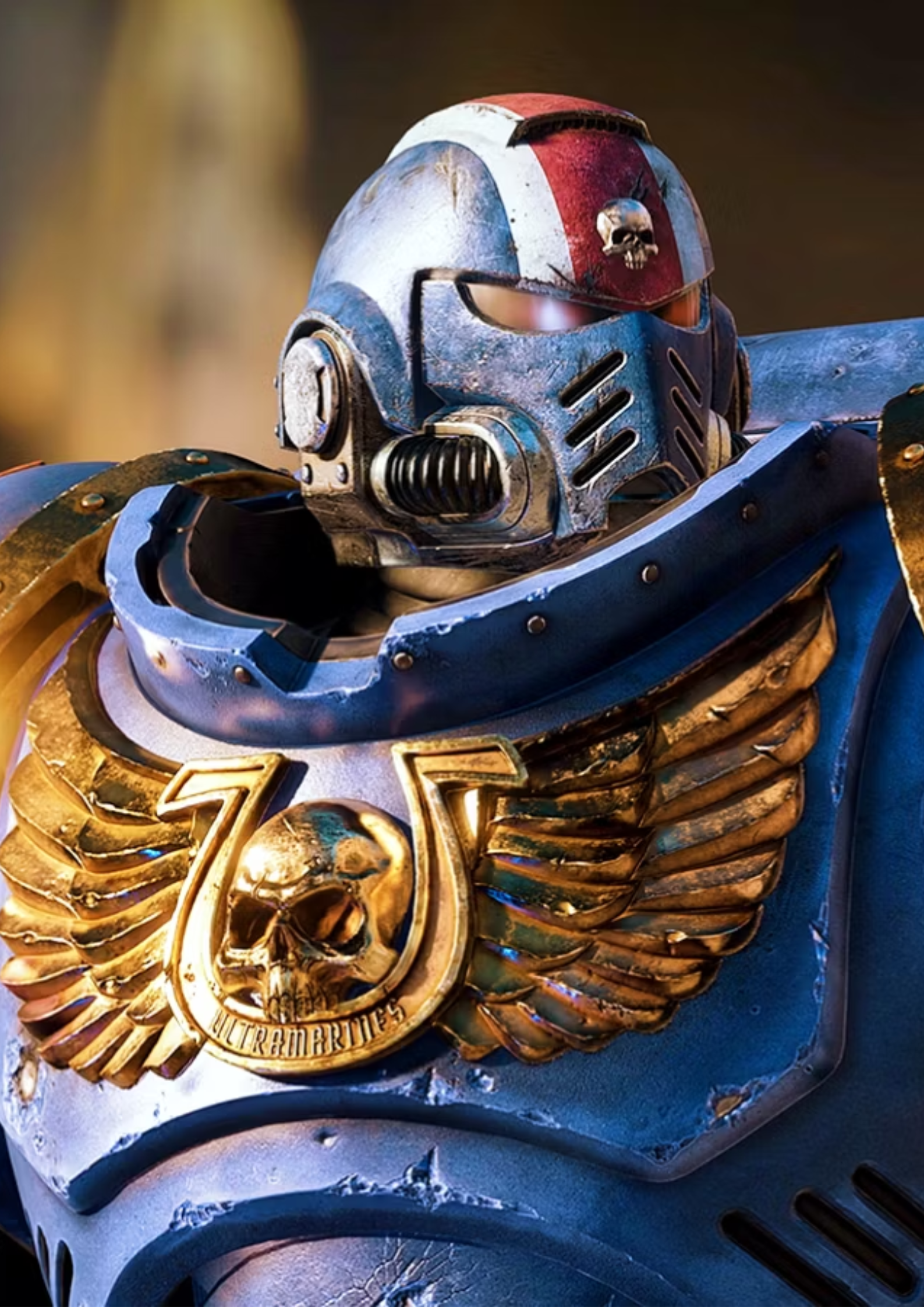  Space Marine 2 (2024), wearing the iconic blue combat suit