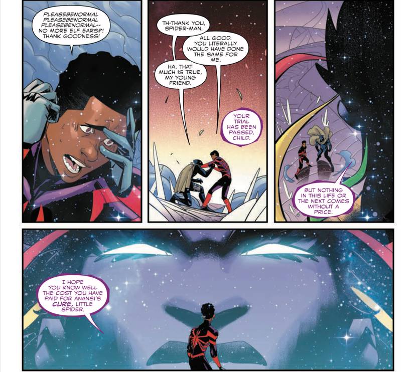Miles Morales: Spider-Man #29 by Ziglar and Di Nicuolo - Miles isn’t a vampire anymore, but Bast warns him of the cost