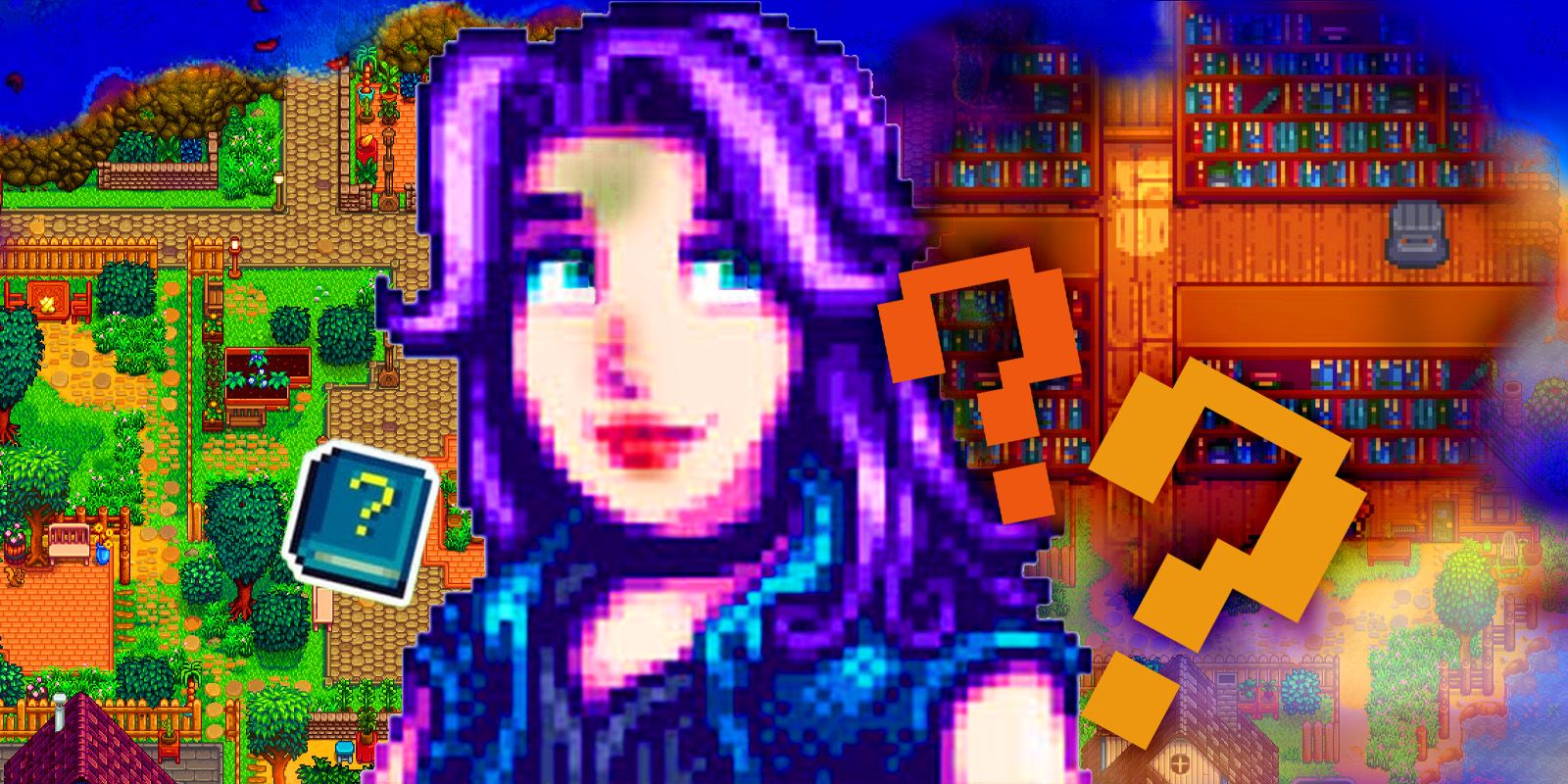 Эбигейл из Stardew Valley с книгами