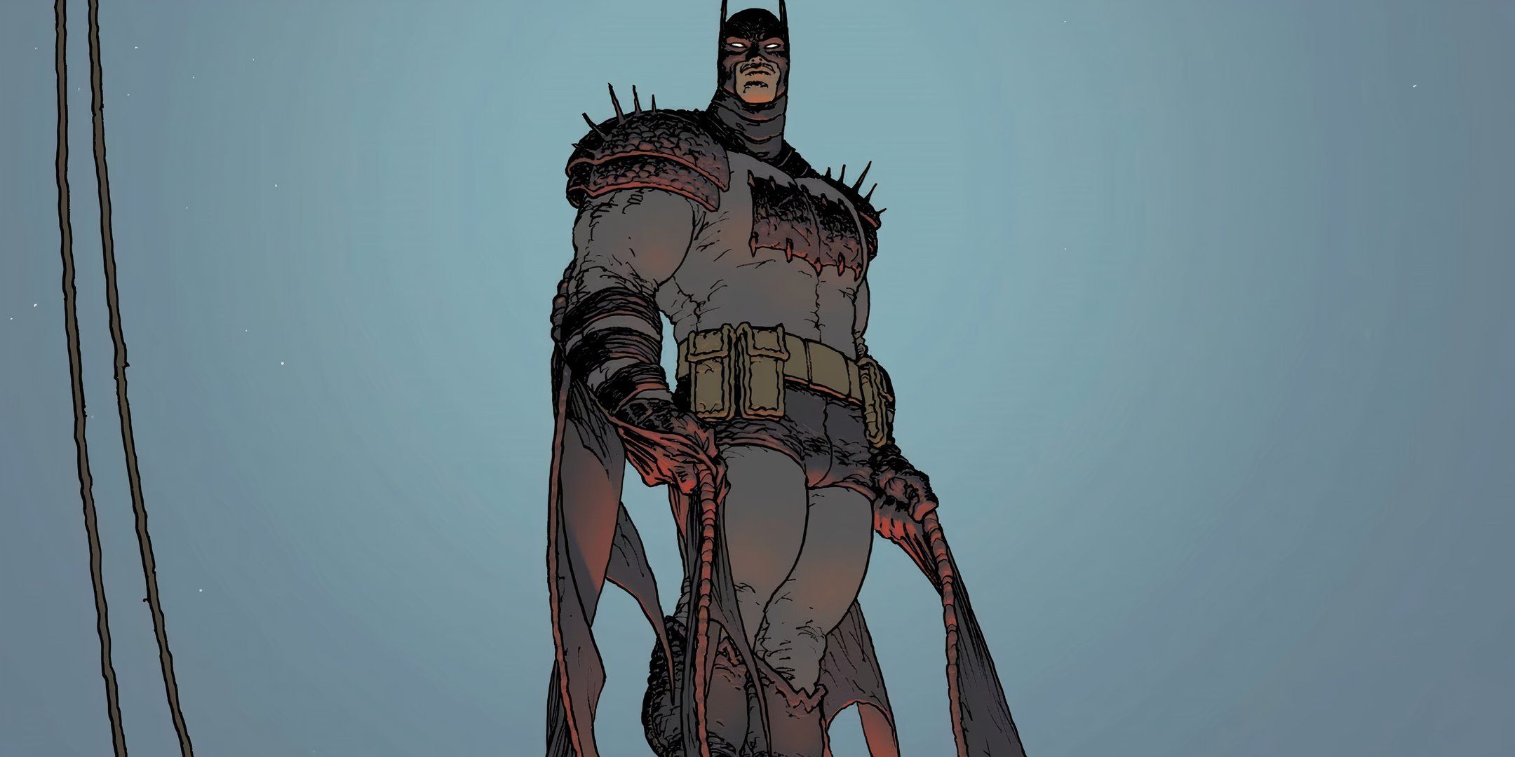 absolute-batman-standing-against-empty-sky-frank-quitely-dc-featured A história em quadrinhos de 2024 da DC foi quase totalmente diferente